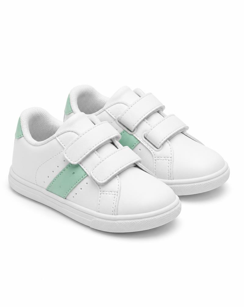 Children's white sneakers